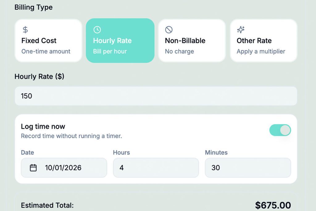 One Project, Four Billing Rates, One Invoice